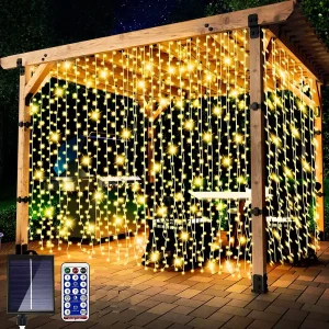 3*3M solar curtain light
