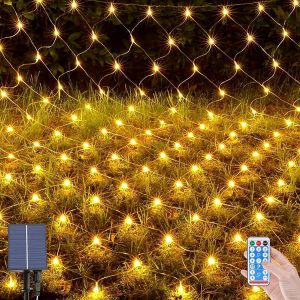 solar net curtain lights