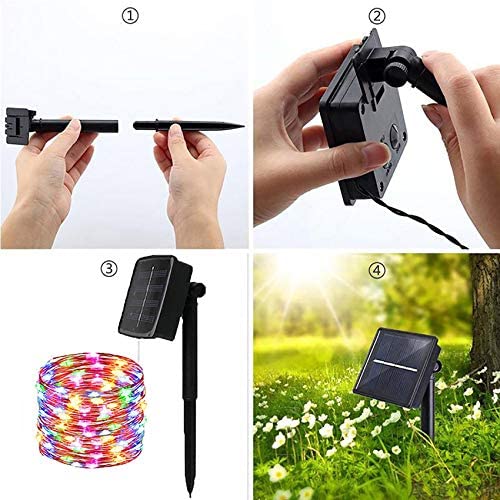 Copper Wire Outdoor Solar Fairy Lights 5m 10m 20m 30m - Image 3