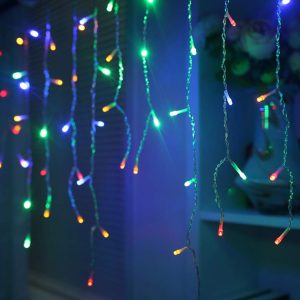 3X0.3/0.4/0.5M Led Curtain String Lights Plug in