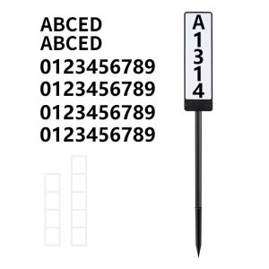 Double-sided Solar House Number Sign