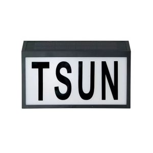 solar house number light